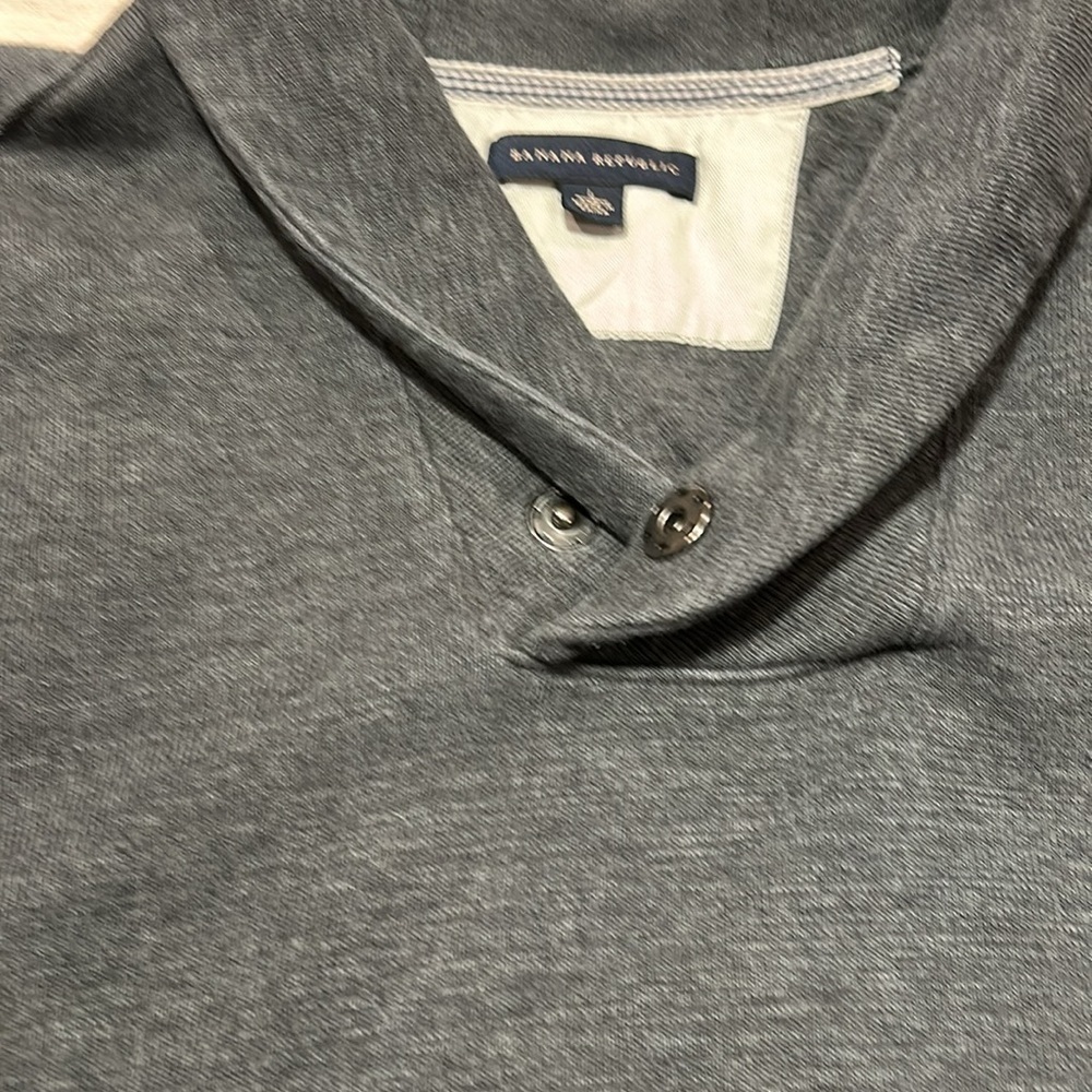 Banana Republic Shawl Collar Mens Sweater size Large - Picture 3 of 7
